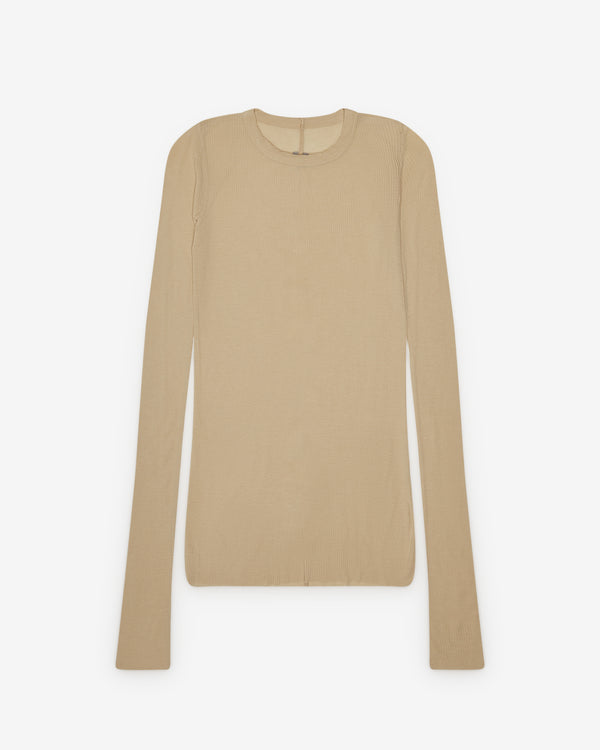 Rick Owens - Women's Rib Long Sleeve T-Shirt - (Sand)