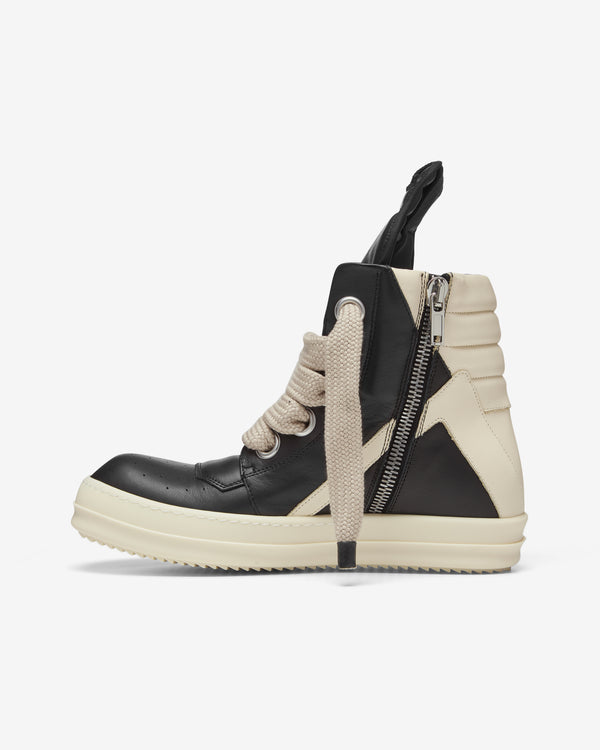 Rick Owens - Men's Jumbolace Geobasket - (Black/Milk)