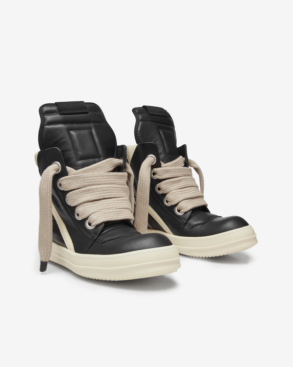 Rick Owens - Men's Jumbolace Geobasket - (Black/Milk)