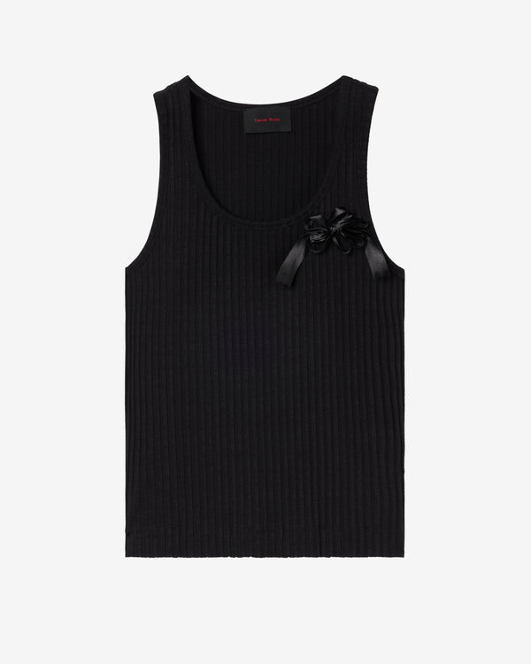 Simone Rocha - Men's Ribbon Daisy Vest - (Black/Black)