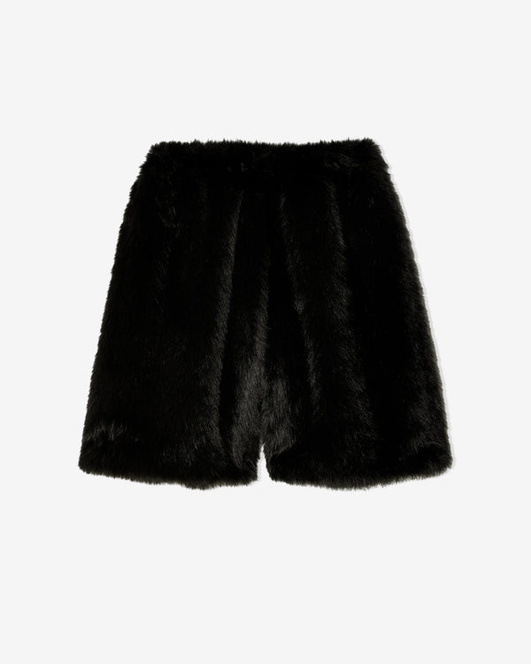 Simone Rocha - Men's Faux Fur Boxing Shorts - (Black)