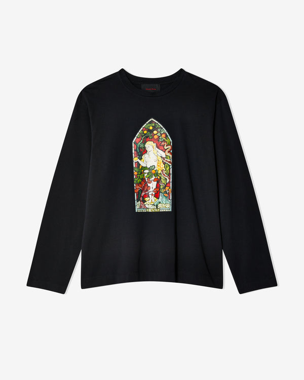 Simone Rocha - Men's Stained Glass Woman Long Sleeve T-Shirt - (Black)