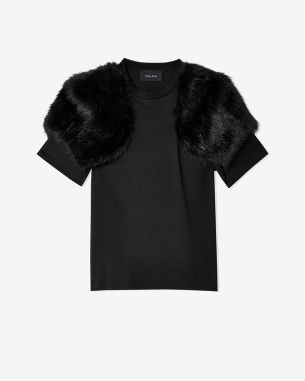 Simone Rocha - Women's Faux Fur Boy T-Shirt - (Black)