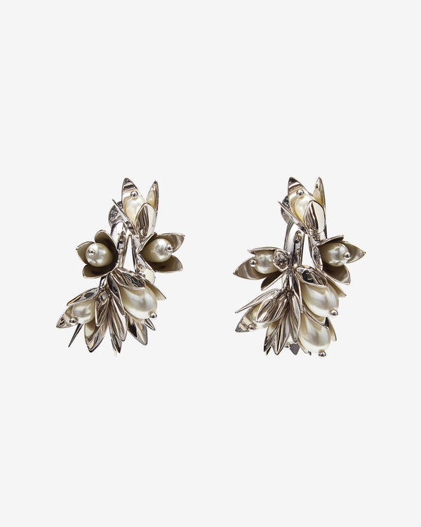 Simone Rocha - Women's Encased Pearl Flower Earrings - (Pearl)