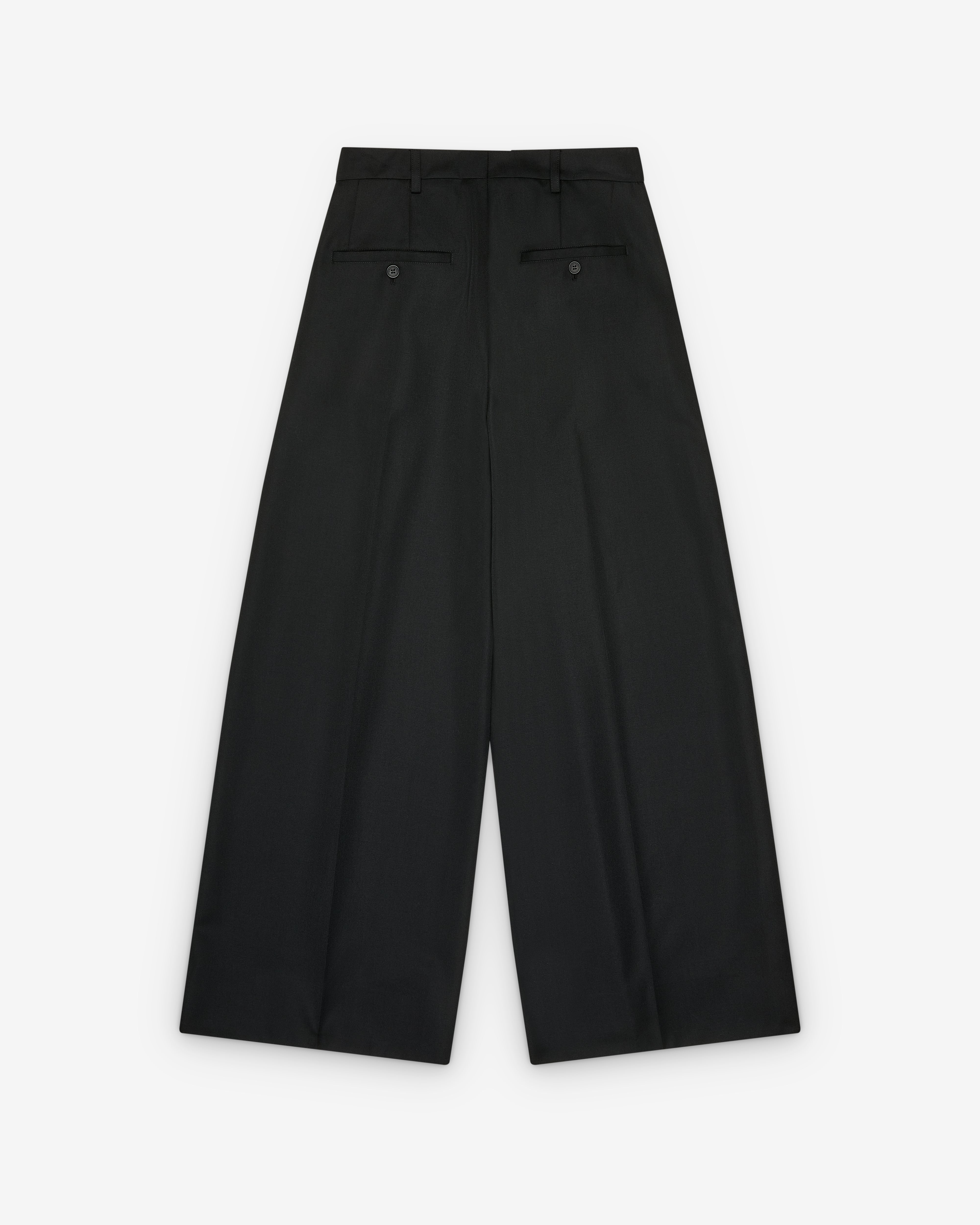 Simone Rocha: Women's Gathered Flower Sash Trousers (Black