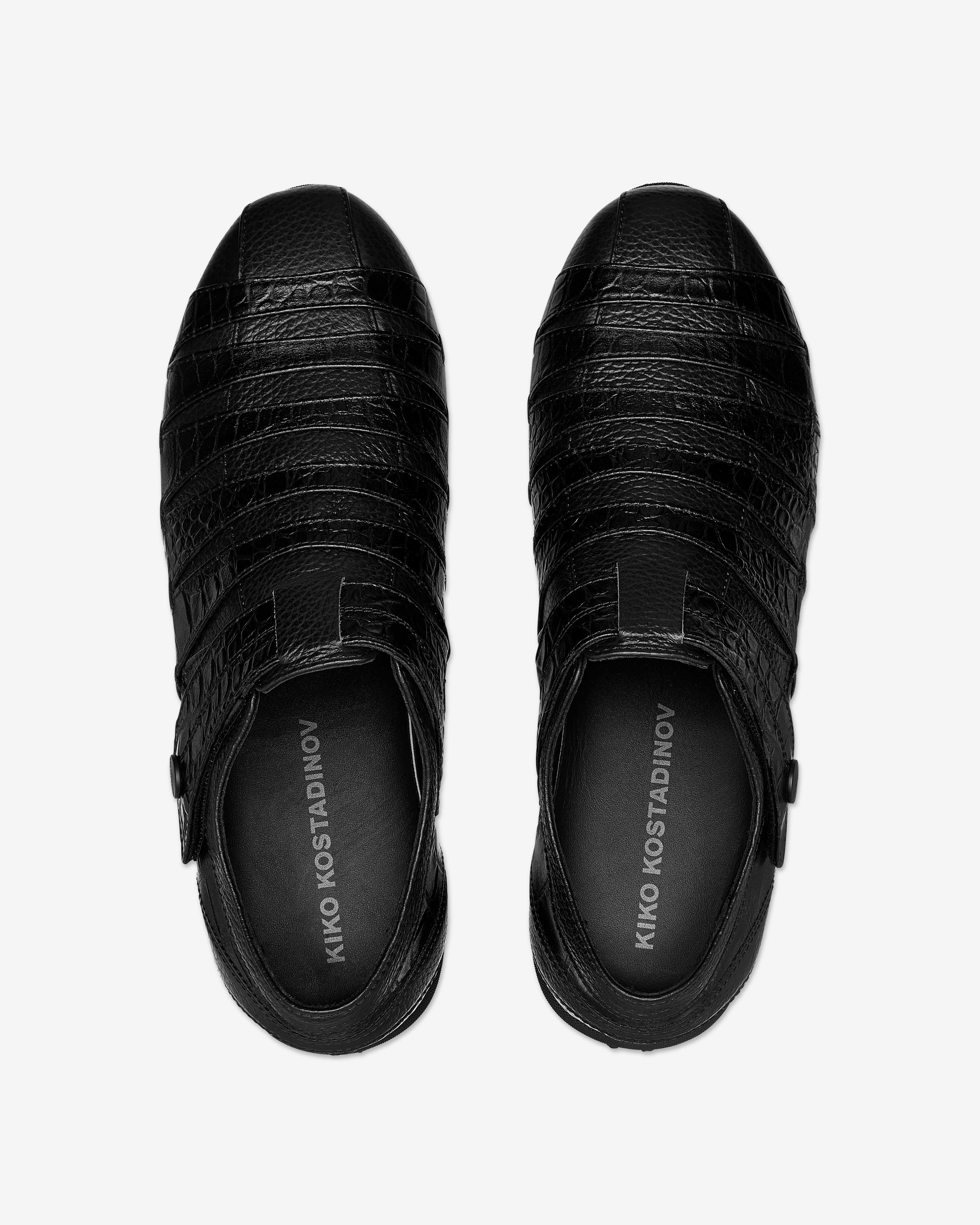 Kiko Kostadinov: Men's Kormos Fisherman Loafers (Black) | DSMNY E-SHOP