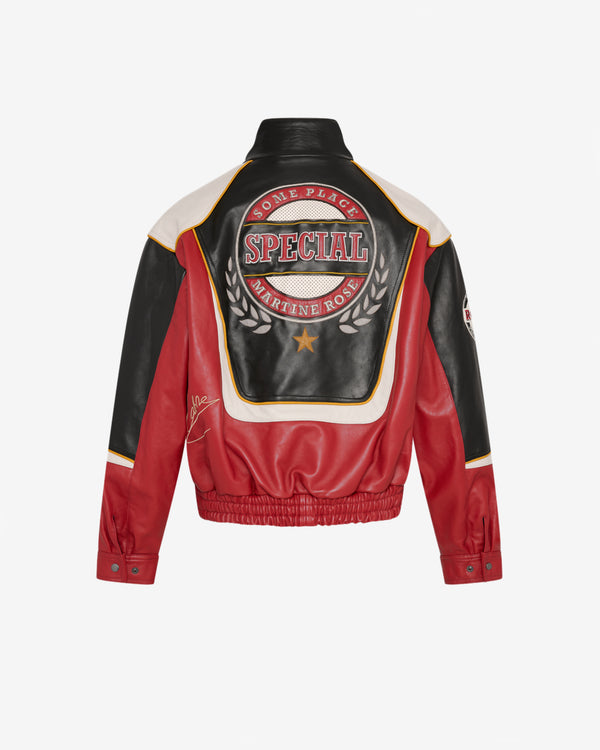 Martine Rose - Men's Superbowl Leather Jacket - (Black)