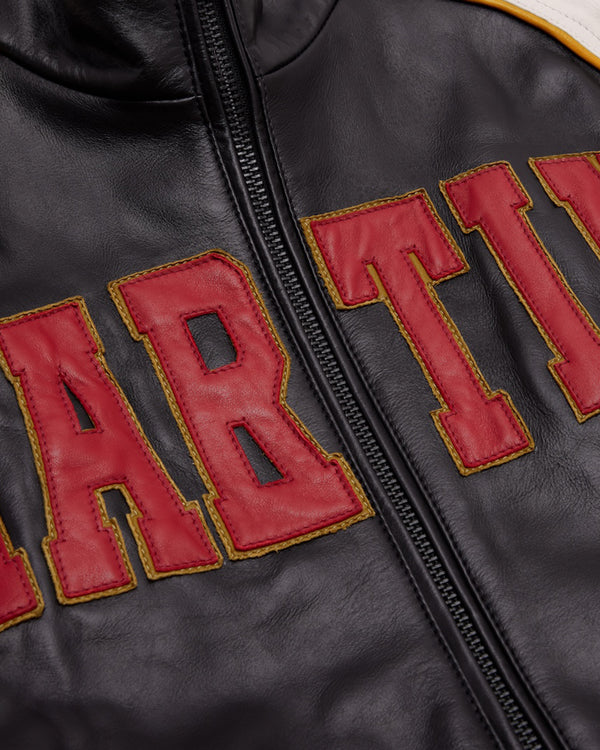 Martine Rose - Men's Superbowl Leather Jacket - (Black)