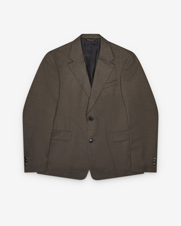 mfpen - Men's Single-Breasted Blazer - (Taupe Wool)