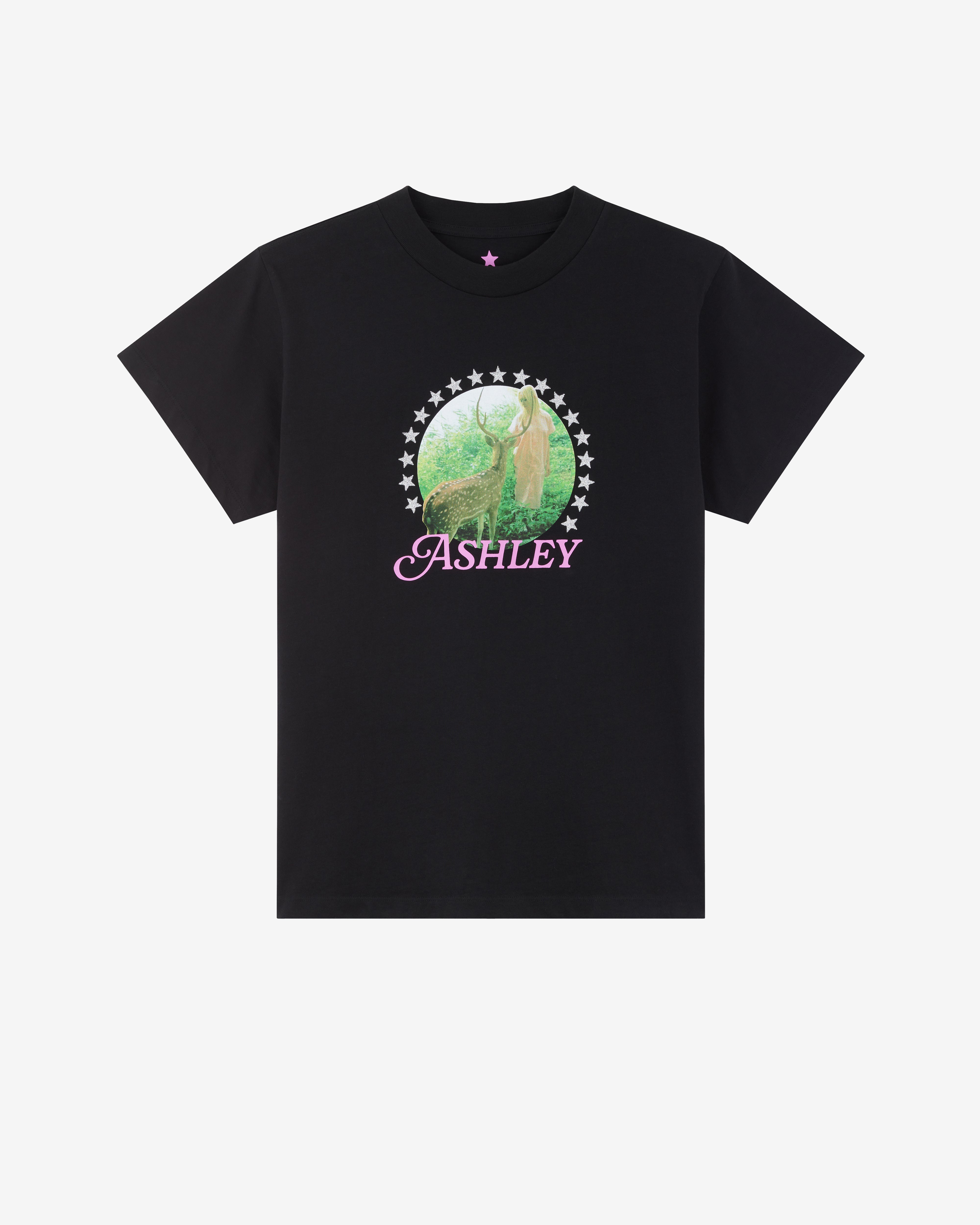 Petra Collins: STAR Oversized Merch Tee (Black) | DSMNY E-SHOP
