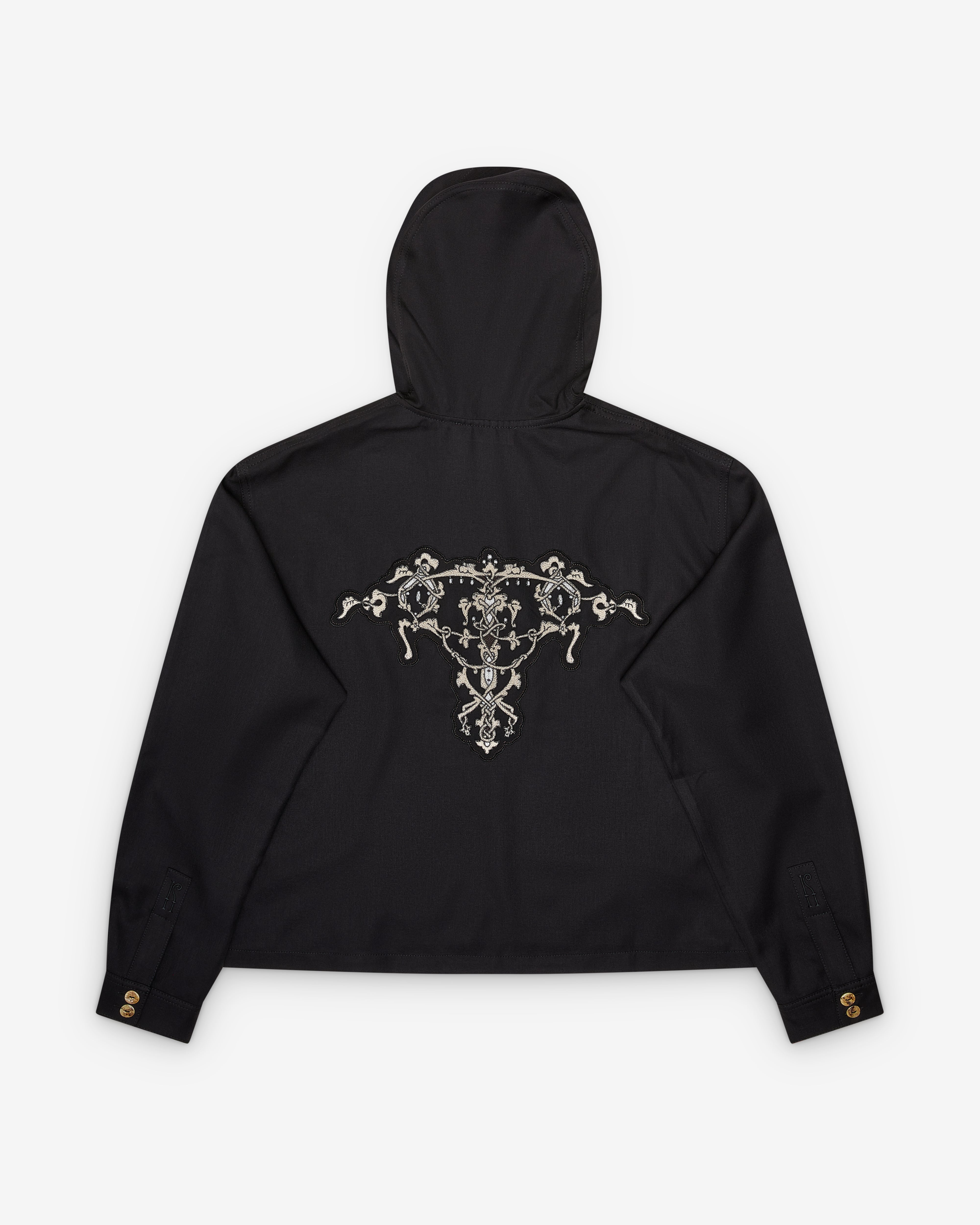 Kiko Kostadinov: Men's Slatina Hooded Top (Black) | DSMNY E-SHOP