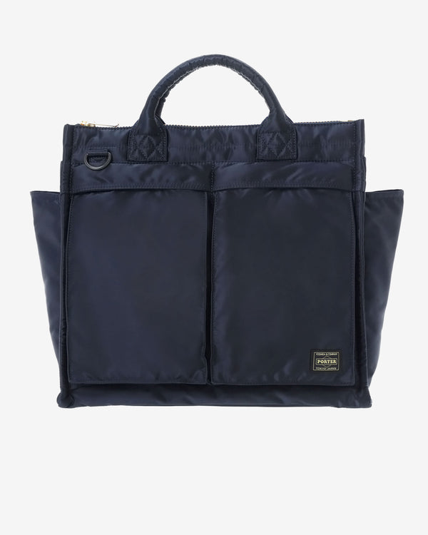 Porter Yoshida & Co. - Men's Tanker Square Tote Bag (L) - (Navy)