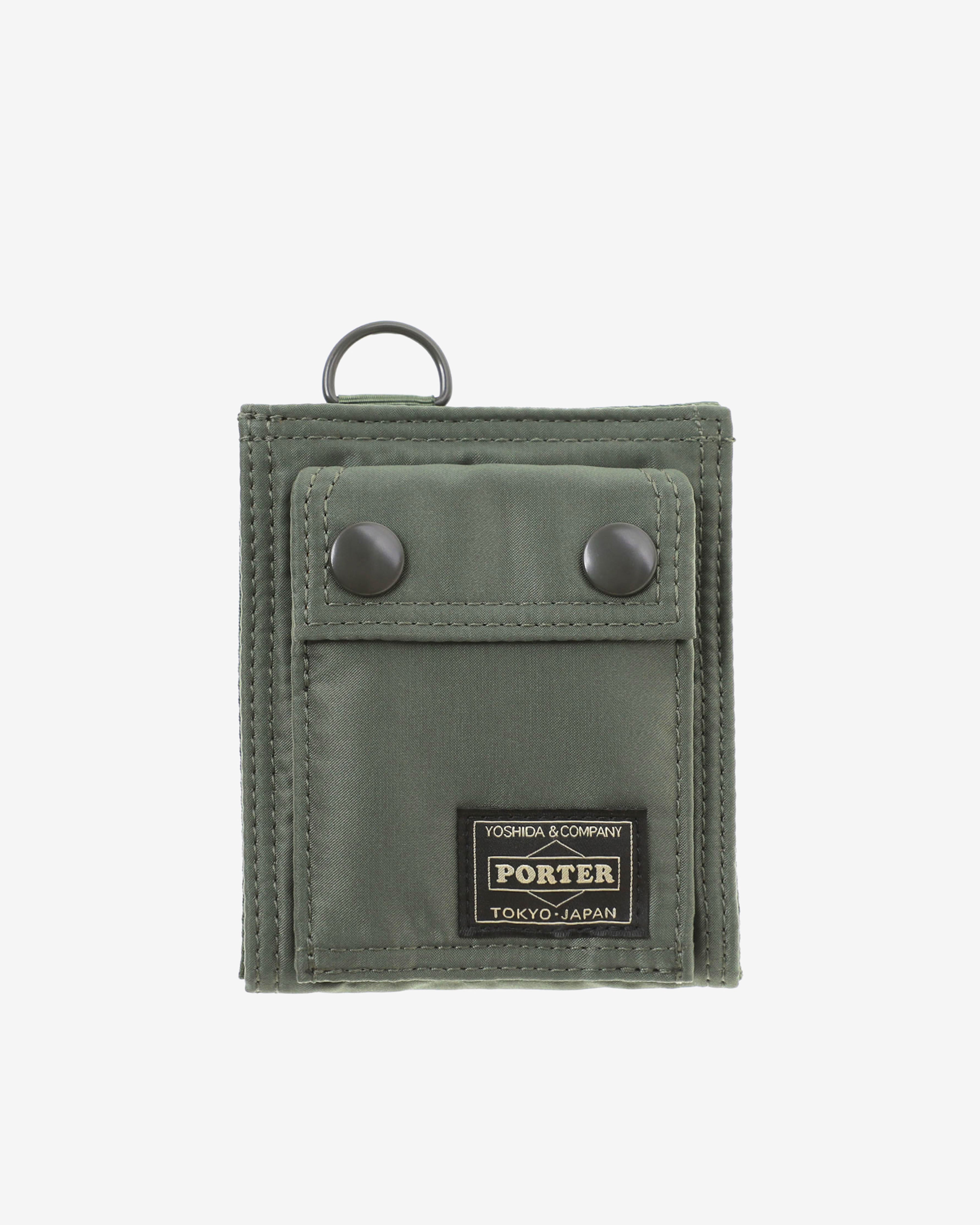 Porter Yoshida & Co.: Men's Tanker Pocket Wallet (Green) | DSMNY E