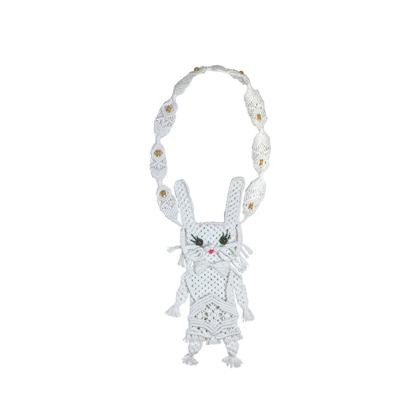 Chopova Lowena - Women's Macrame Bunny Bag - (White)