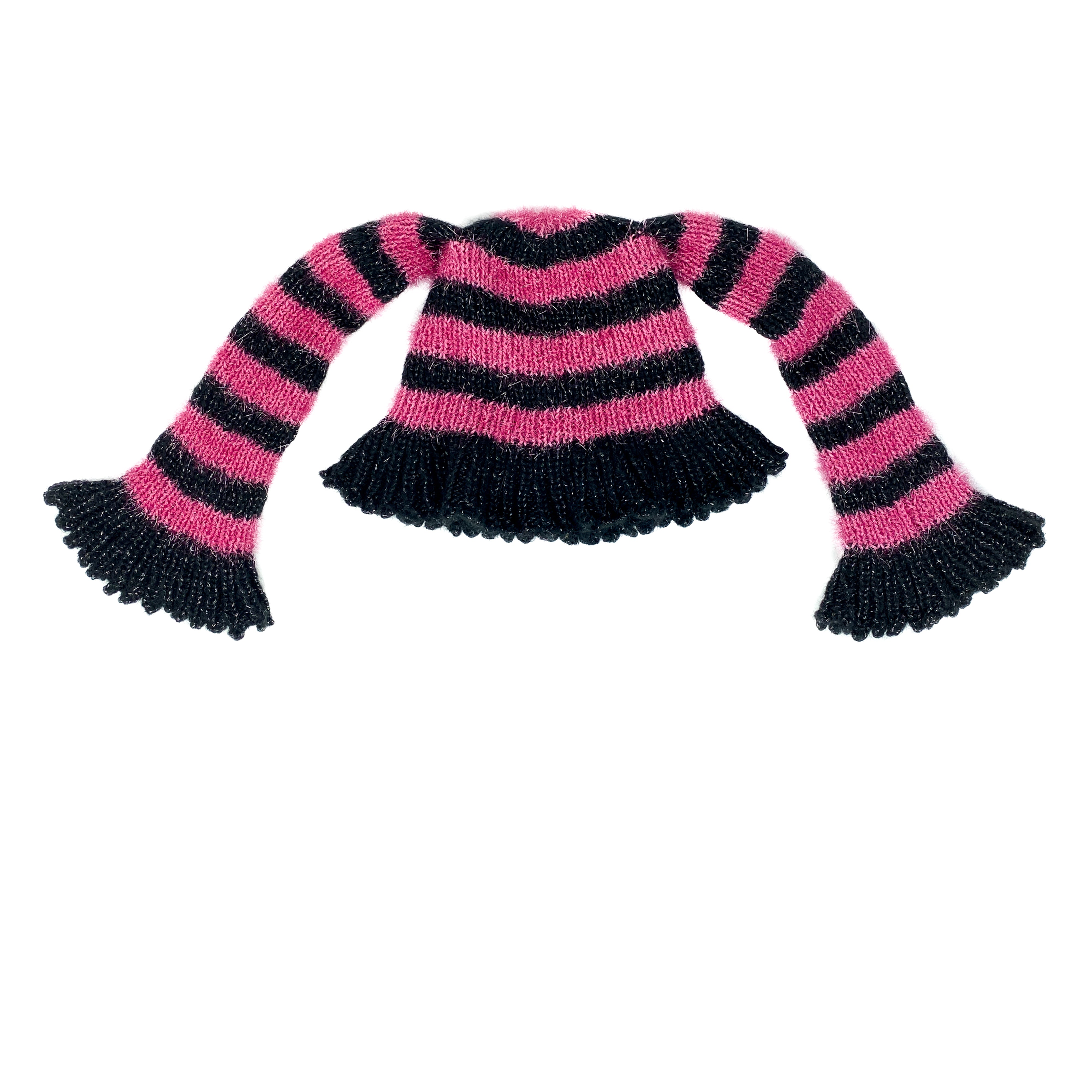 Chopova Lowena - Women's Stripe Hat - (Pink/Black)