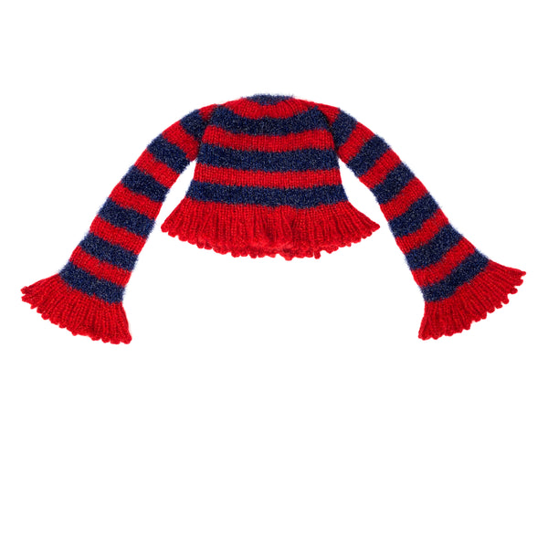 Chopova Lowena - Women's Stripe Hat - (Blue/Red)