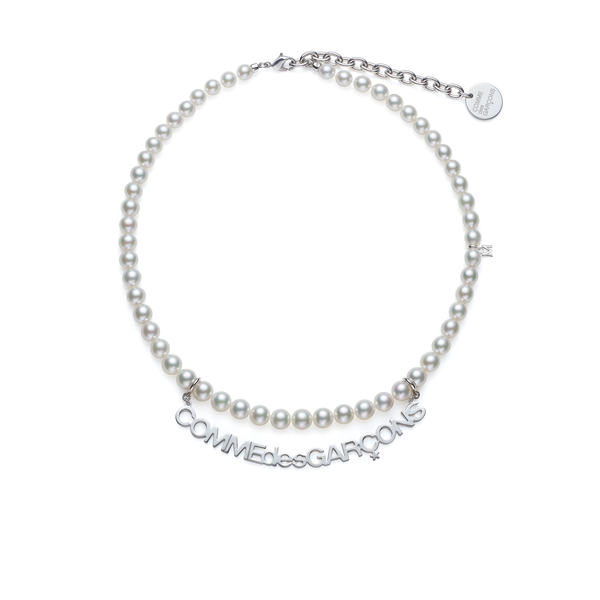 Comme des Garçons - Mikimoto Logo Necklace - (Silver) view 1