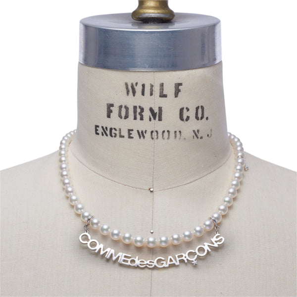 Comme des Garçons - Mikimoto Logo Necklace - (Silver)