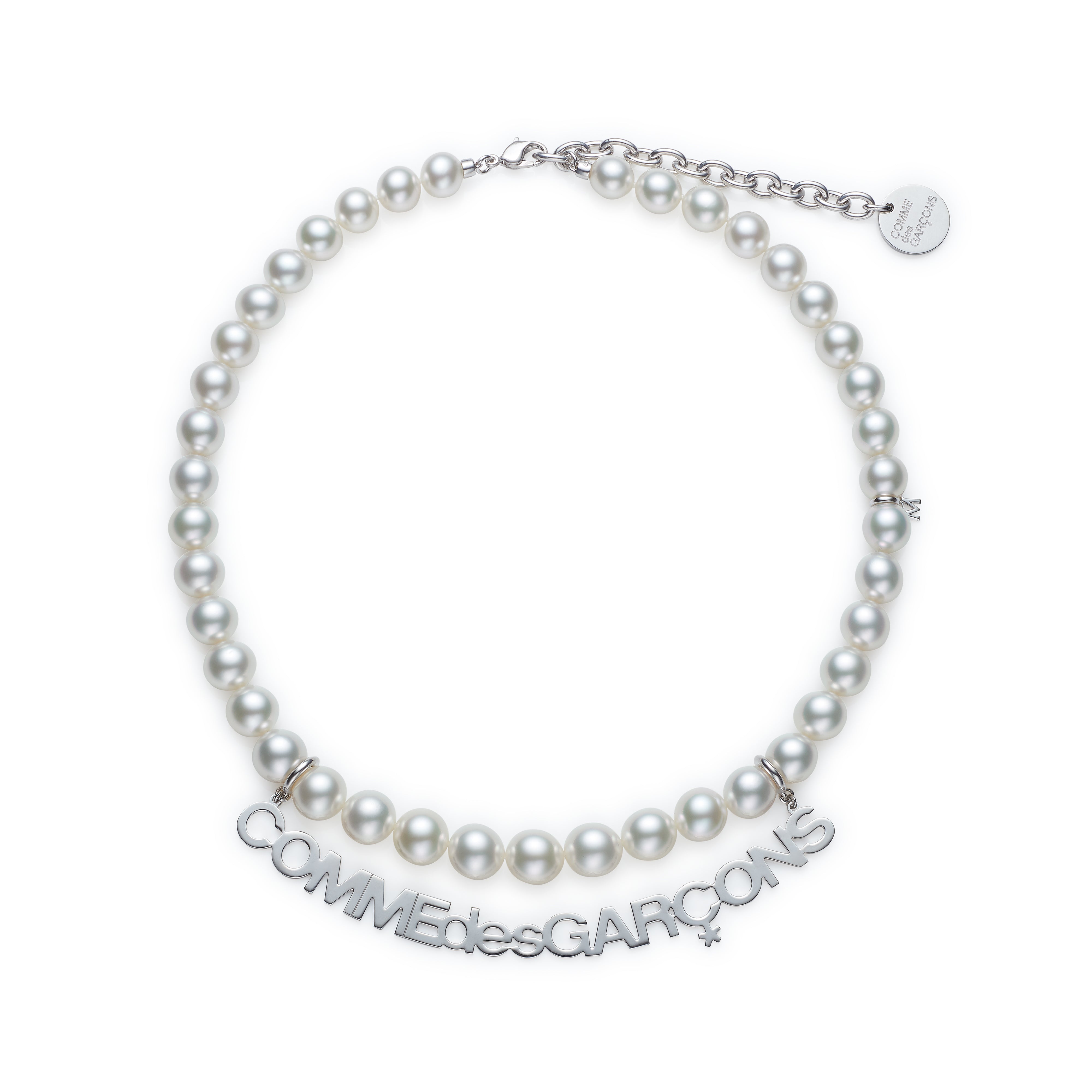 Comme des Garçons - Mikimoto Logo Necklace - (Silver)