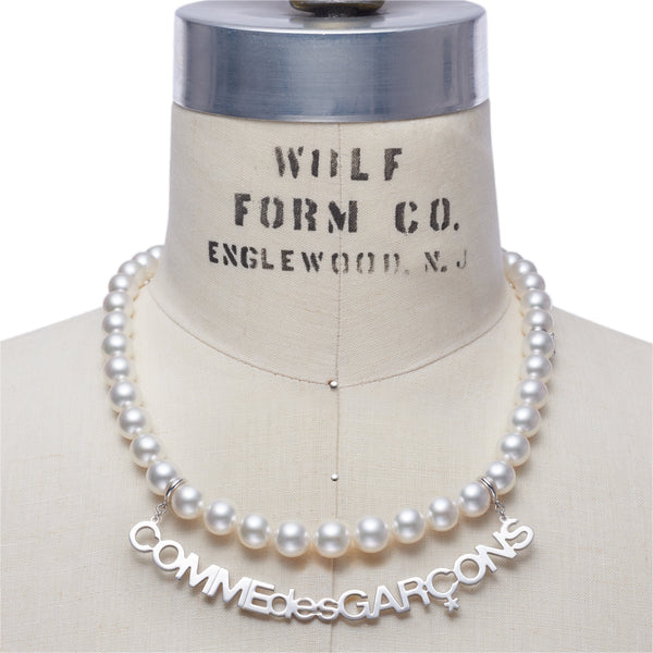 Comme des Garçons - Mikimoto Logo Necklace - (Silver)