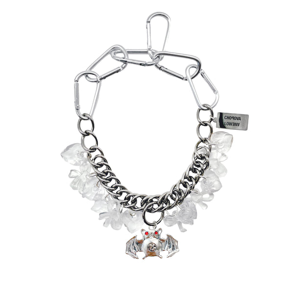 Chopova Lowena - Bat and Bows Charm Necklace - (Silver)