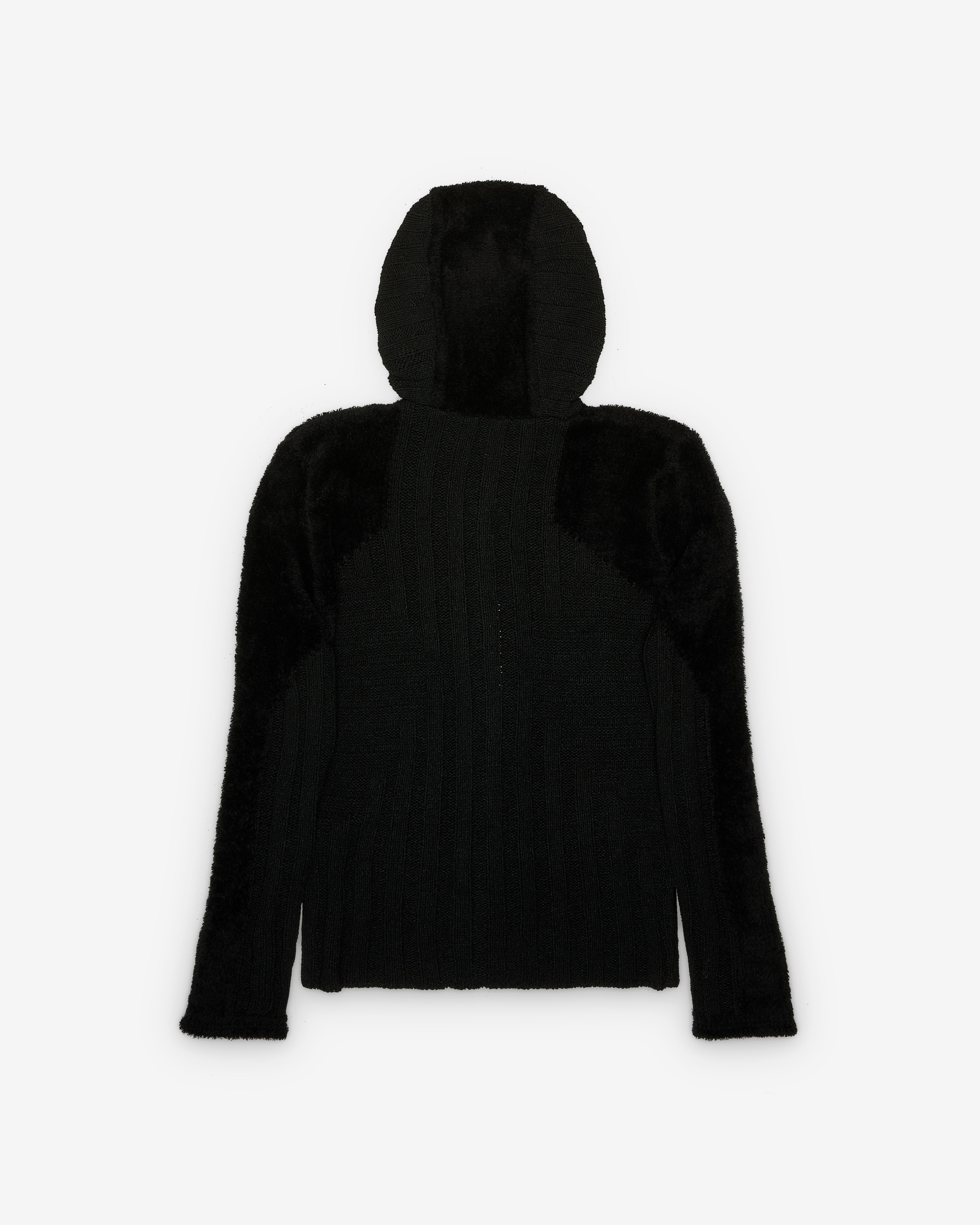 KIKO KOSTADINOV ブラックニットセーター 48 Kiko Kostadinov: Women's Quimby Fitted Hooded Knit (Black) | DSMNY