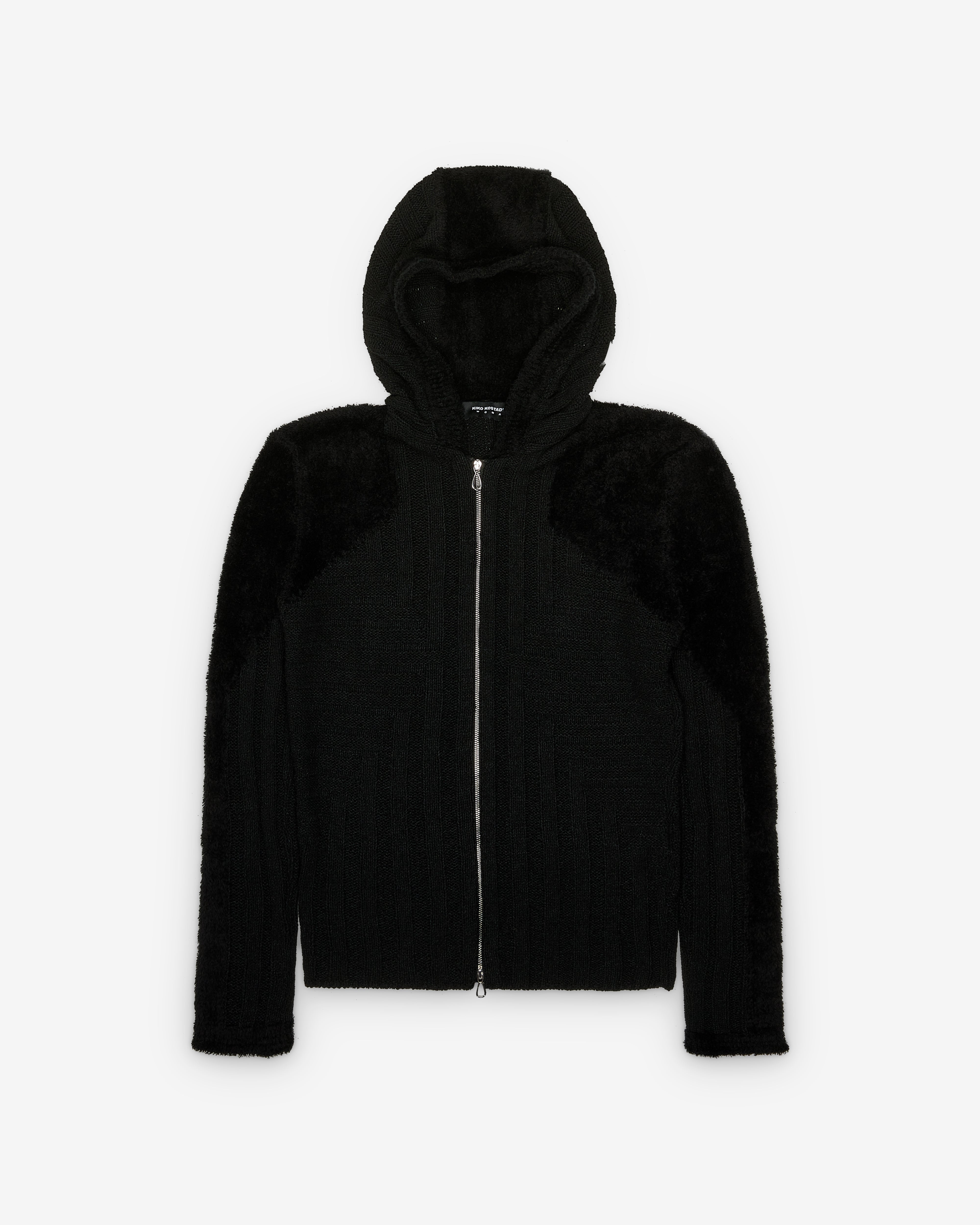 Kiko Kostadinov: Women's Quimby Fitted Hooded Knit (Black) | DSMNY