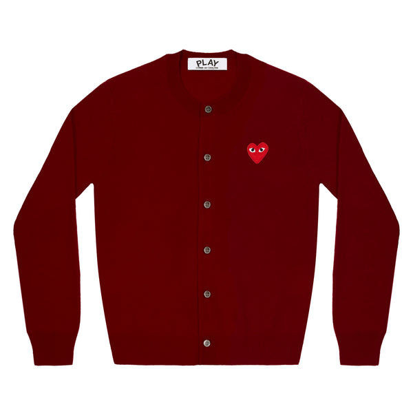 Play - Red Heart Cardigan - (Burgundy)