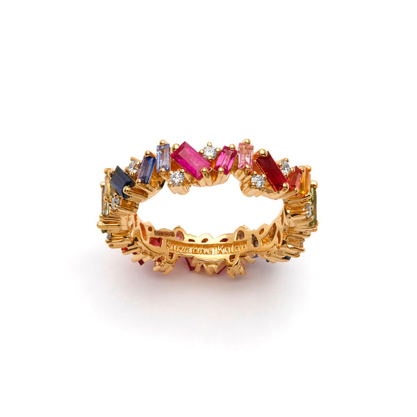 Suzanne Kalan - Rainbow Sapphire Eternity Ring