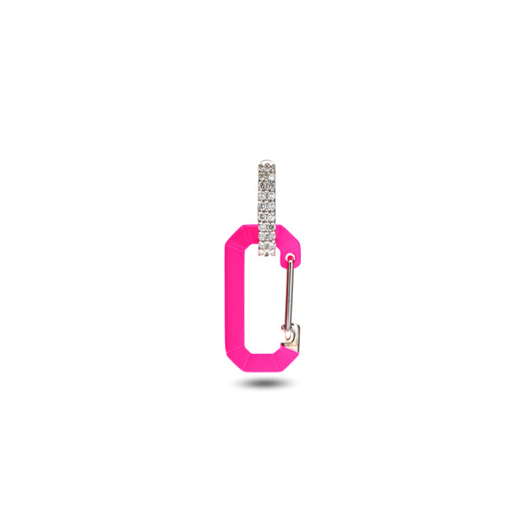 Eera - Chiara Small Single Earring - (Fluorescent Pink)