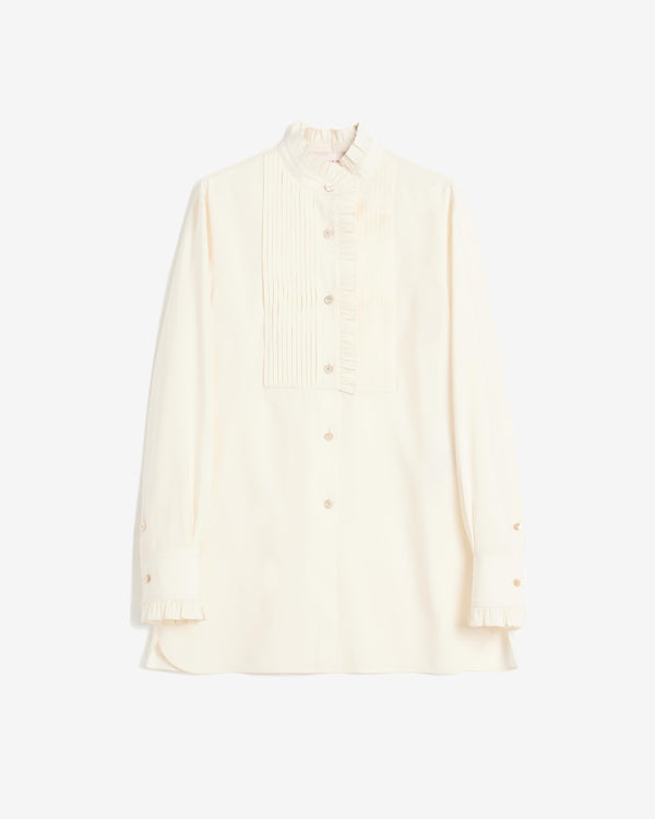 Valentino - Women's Frill Shirt - (Nude)