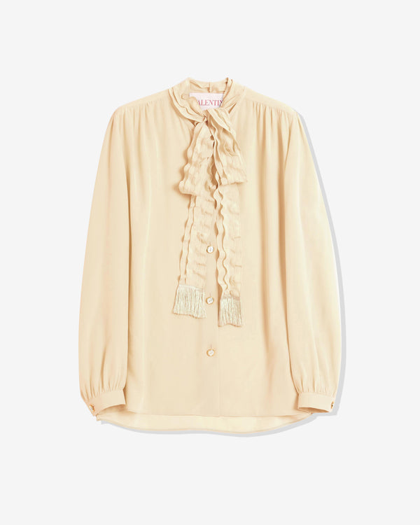 Valentino - Women's Crepe De Chine Shirt - (Nude)