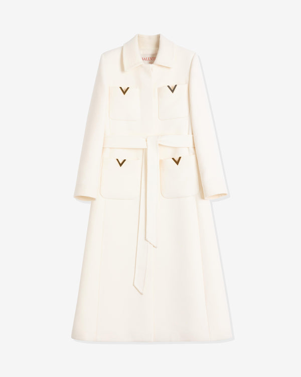 Valentino - Women's Drill Double Coat - (Ivory)