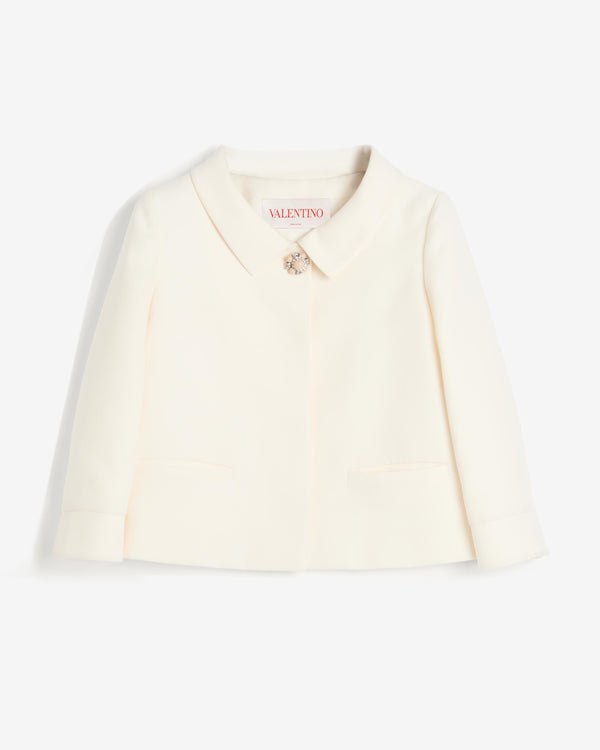 Valentino - Women's Crepe Couture Jacket - (Ivory)