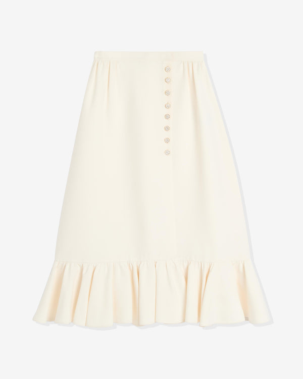 Valentino - Women's Crepe Couture Skirt - (Ivory)