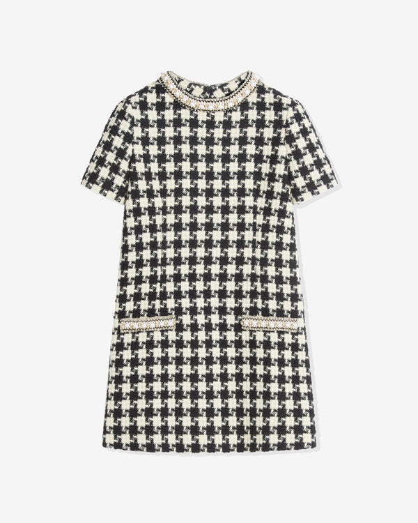 Valentino - Women's Herringbone Dress - (Ivory/Black)