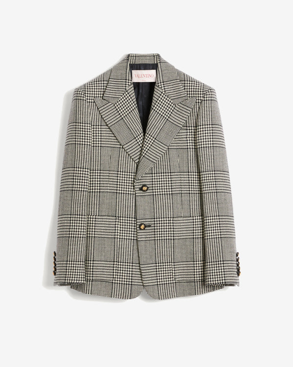 Valentino - Men's Single-Breasted Jacket - (Ivory/Black)