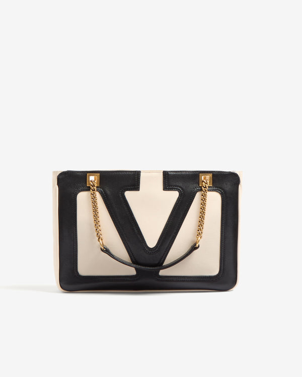 Valentino - Women's Viva Superstar Small Shopping Bag - (Ivory/Black)