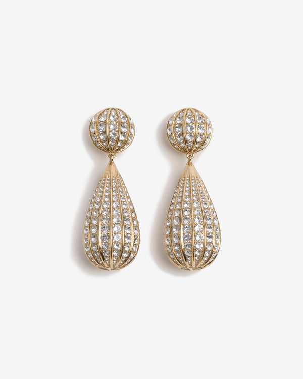 Valentino - Women's Poetiques Des Gouttes Earrings - (Gold/Crystal)