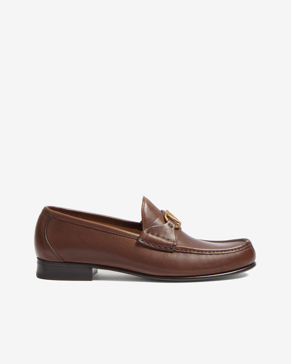 Valentino - Men's VLogo Signature Buffalo Loafers - (Bark Brown)