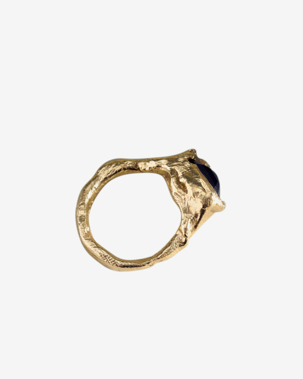 Alice Waese - Women's Emerald Twist Ring - (Gold)