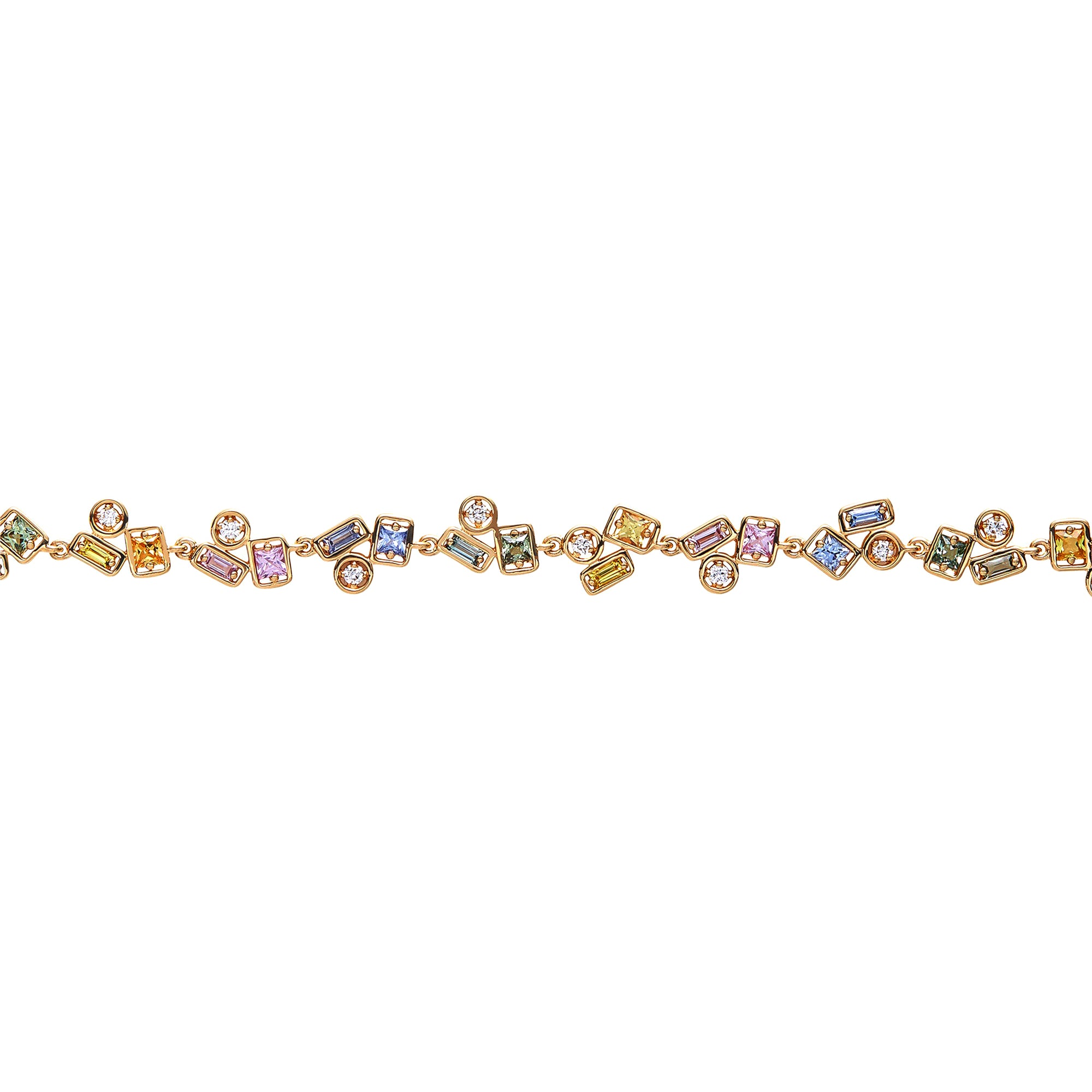 Suzanne Kalan - Pastel Sapphire Diamond Bracelet view 2