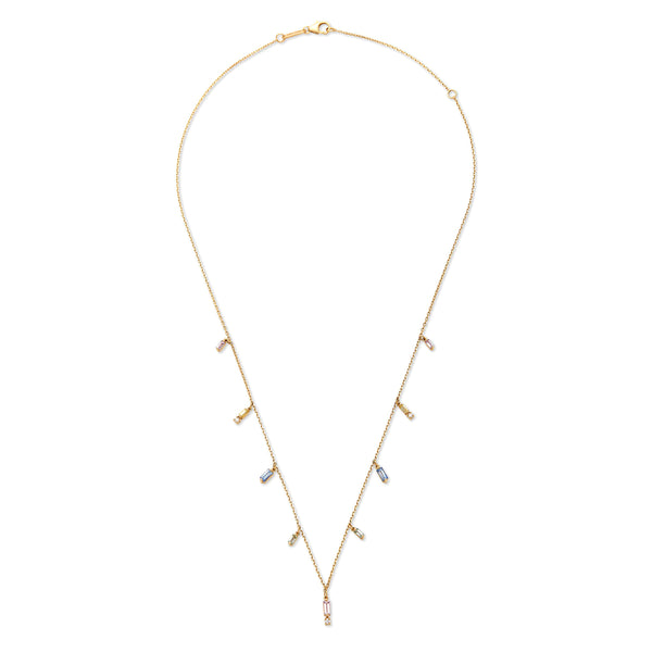 Suzanne Kalan - Sapphire Diamond Dangle Necklace