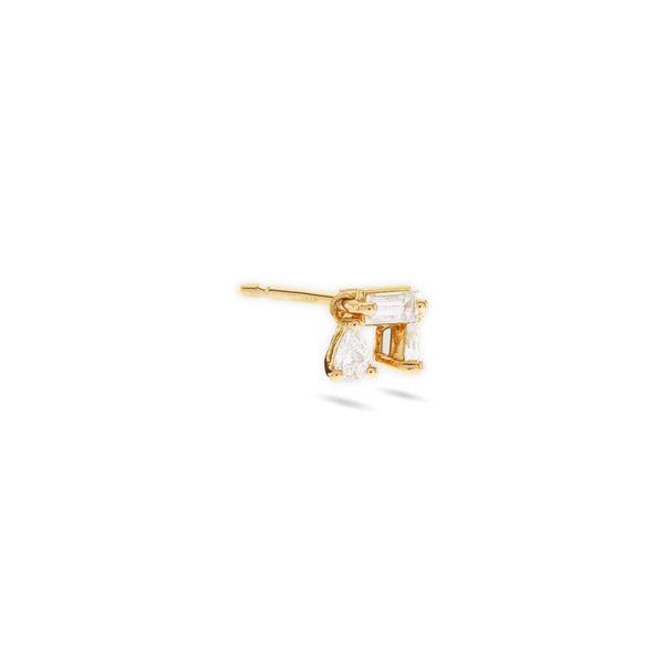 Delfina Delettrez - Dancing Diamonds Earring - (Yellow Gold)