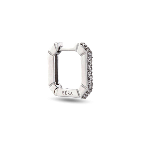 Eera - Mini Diamonds Single Earring in White Gold