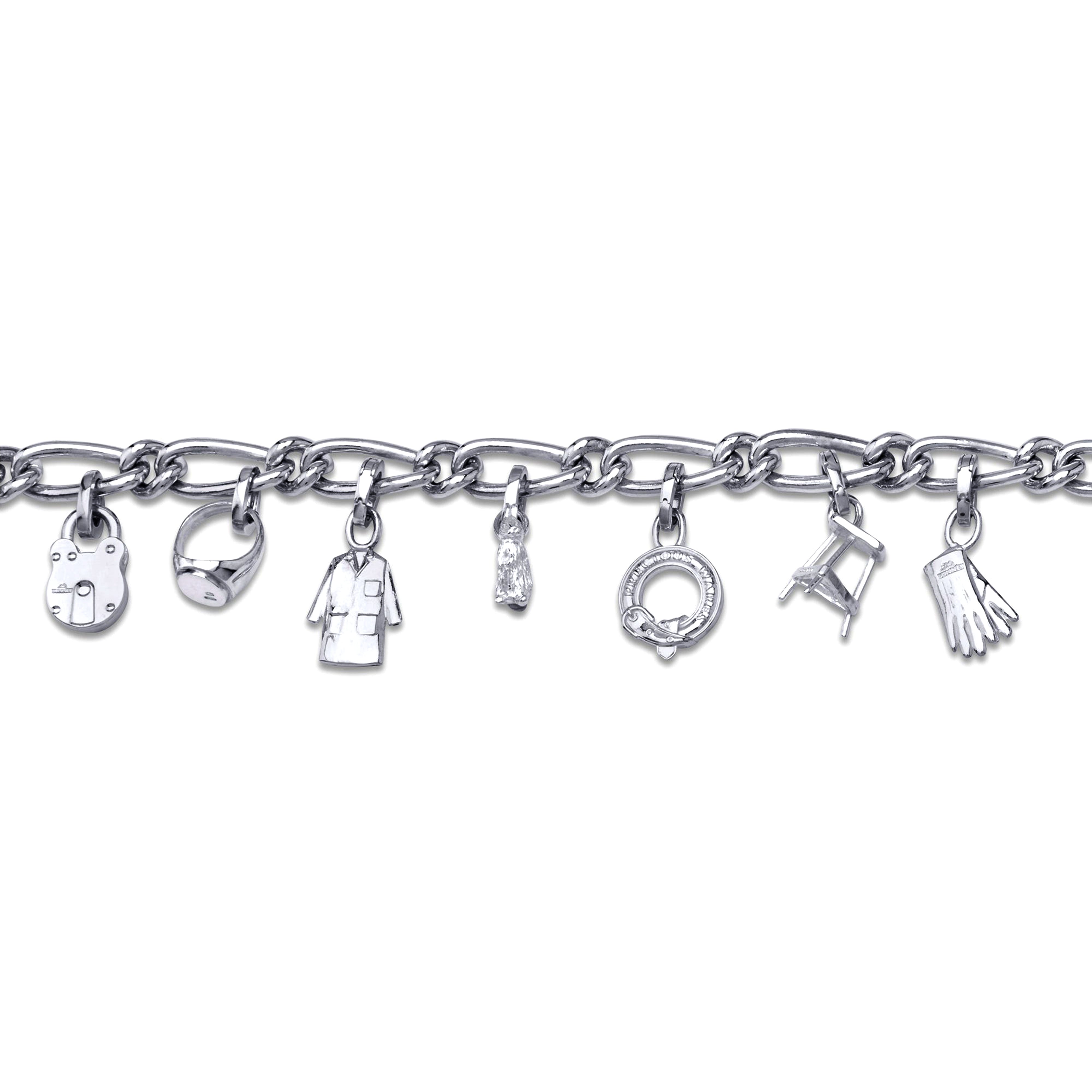 Bunney: Silver Icon Charm Necklace (Silver) | DSMNY E-SHOP