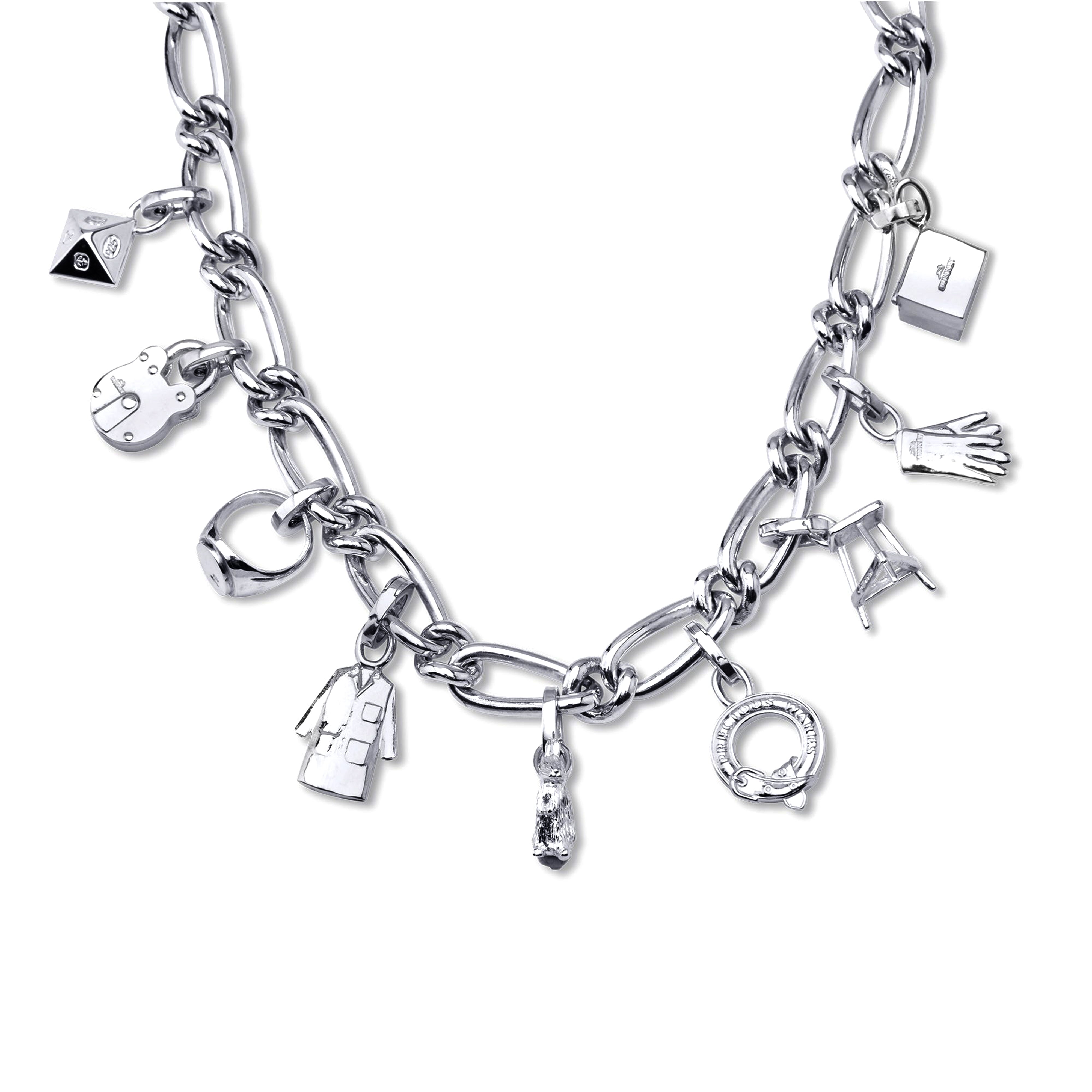 Bunney: Silver Icon Charm Necklace (Silver) | DSMNY E-SHOP