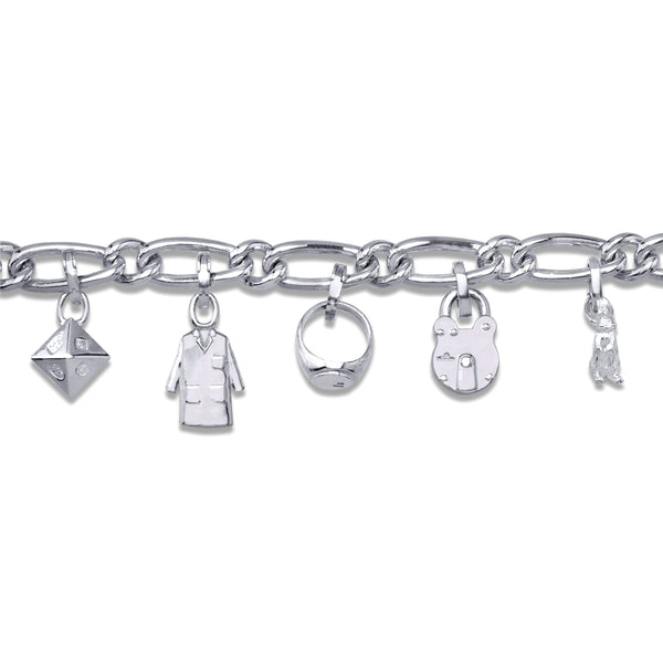 Bunney - Silver Icon Charm Bracelet - (Silver)