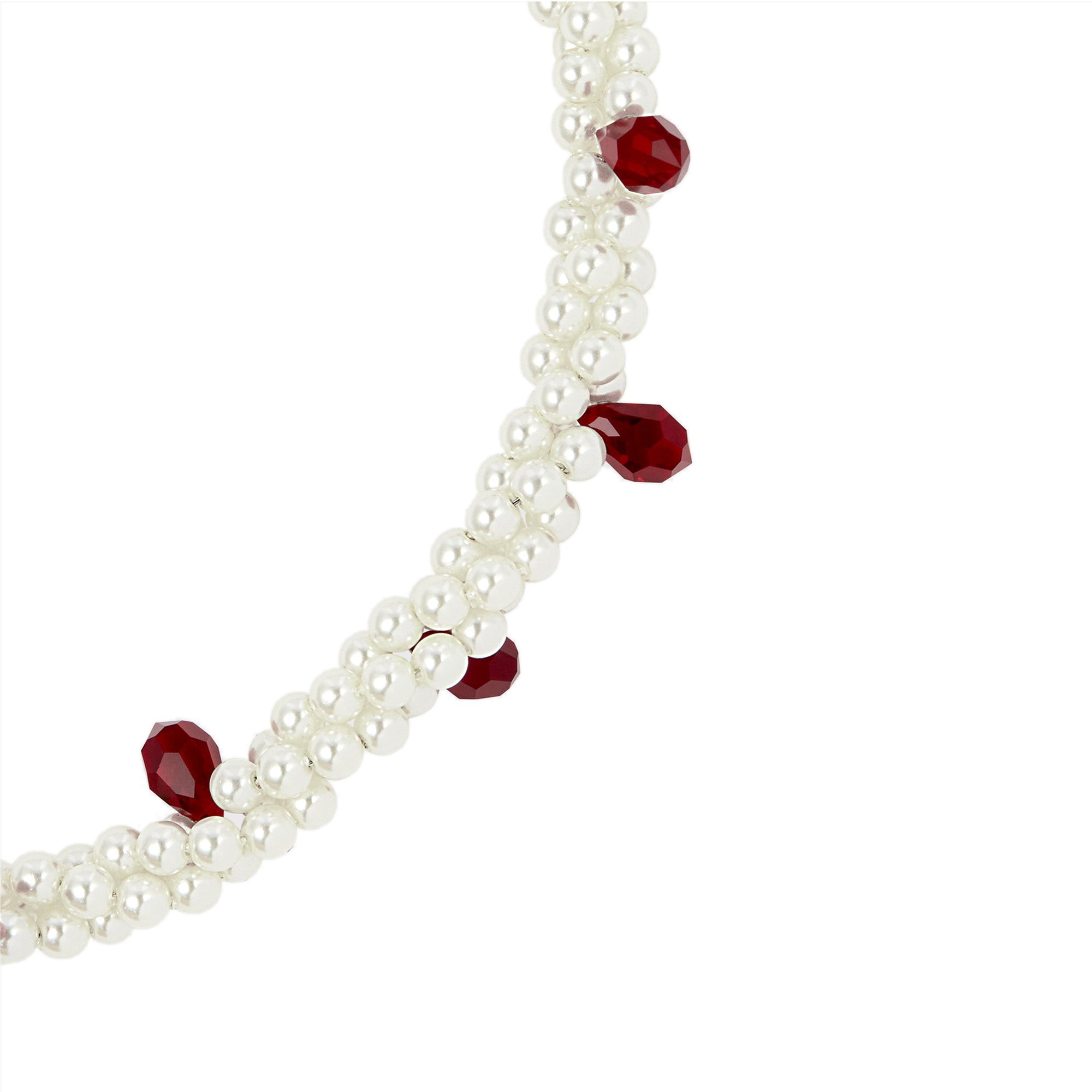 Simone Rocha - Women’s Twisted Necklace - (Pearl/Black) view 2