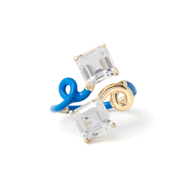 Bea Bongiasca - B Square Ring Cobalt